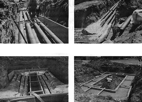 Four Typical Underground Pipe Installations